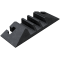 Protective ramp | system A | End piece without adapterdimensions: 200 x 600 x 75 mmdimensions of the diffuser channels: 3x 60 x 50 mm